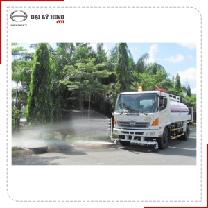 XE BỒN PHUN NƯỚC RỬA ĐƯỜNG TƯỚI CÂY 13.8 KHỐI HINO FM8JN7A