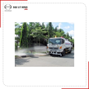 XE BỒN PHUN NƯỚC RỬA ĐƯỜNG TƯỚI CÂY 13.8 KHỐI HINO FM8JN7A