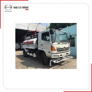 XE BỒN PHUN NƯỚC RỬA ĐƯỜNG TƯỚI CÂY 13.8 KHỐI HINO FM8JN7A