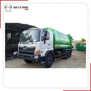 XE ÉP RÁC 15 KHỐI HINO FG8JJ7A - MÁNG XÚC