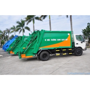 XE ÉP RÁC 6 KHỐI HINO XZU342 - MÁNG XÚC