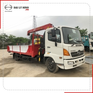 XE TẢI CẨU 5.2 TẤN HINO FC9JLTC GẮN CẨU XẾP SANY PALFINGER SPK8500A