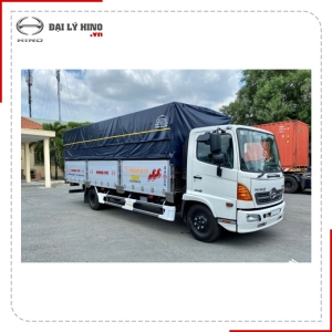 XE TẢI THÙNG MUI BẠT NHÔM 6.5 TẤN HINO FC9JNTC